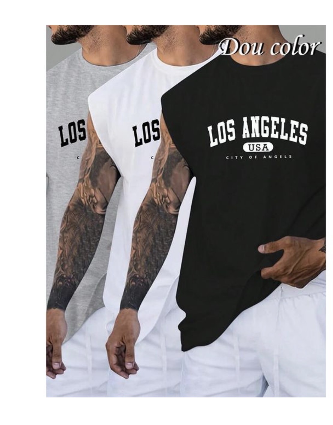 Los angeles men vest tap top t-shirt